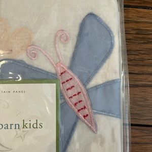 Pottery Barn Kids Butterfly Curtain Panel  44 x 63